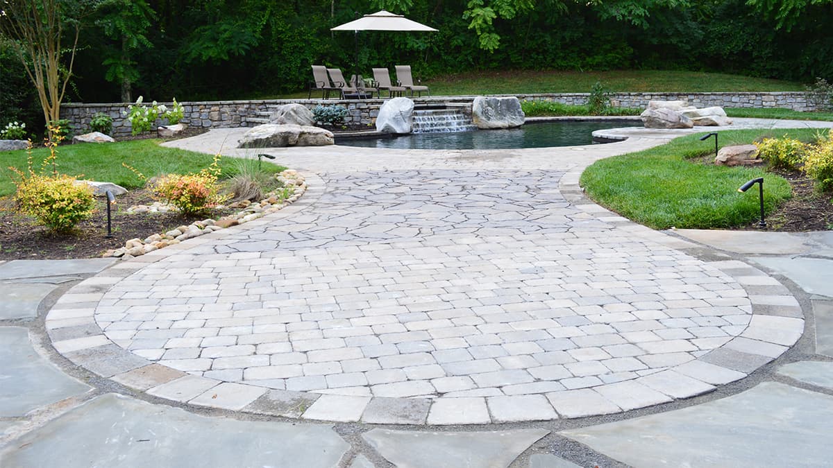Paver patio and pool deck