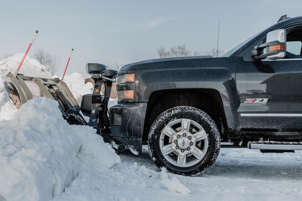 Snow plowing service